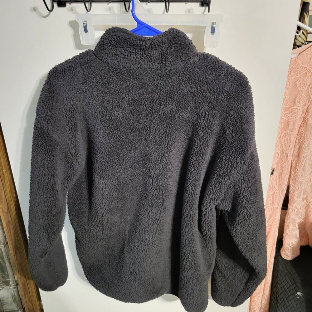 WOMANS VICTORIAS SECRET PINK SHERPA BOMBER JACKET SZ S - Picture 2 of 5